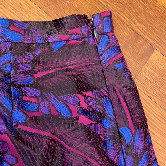 J. Crew vibrant jacquard skirt EUC 4 - Picture 4 of 5
